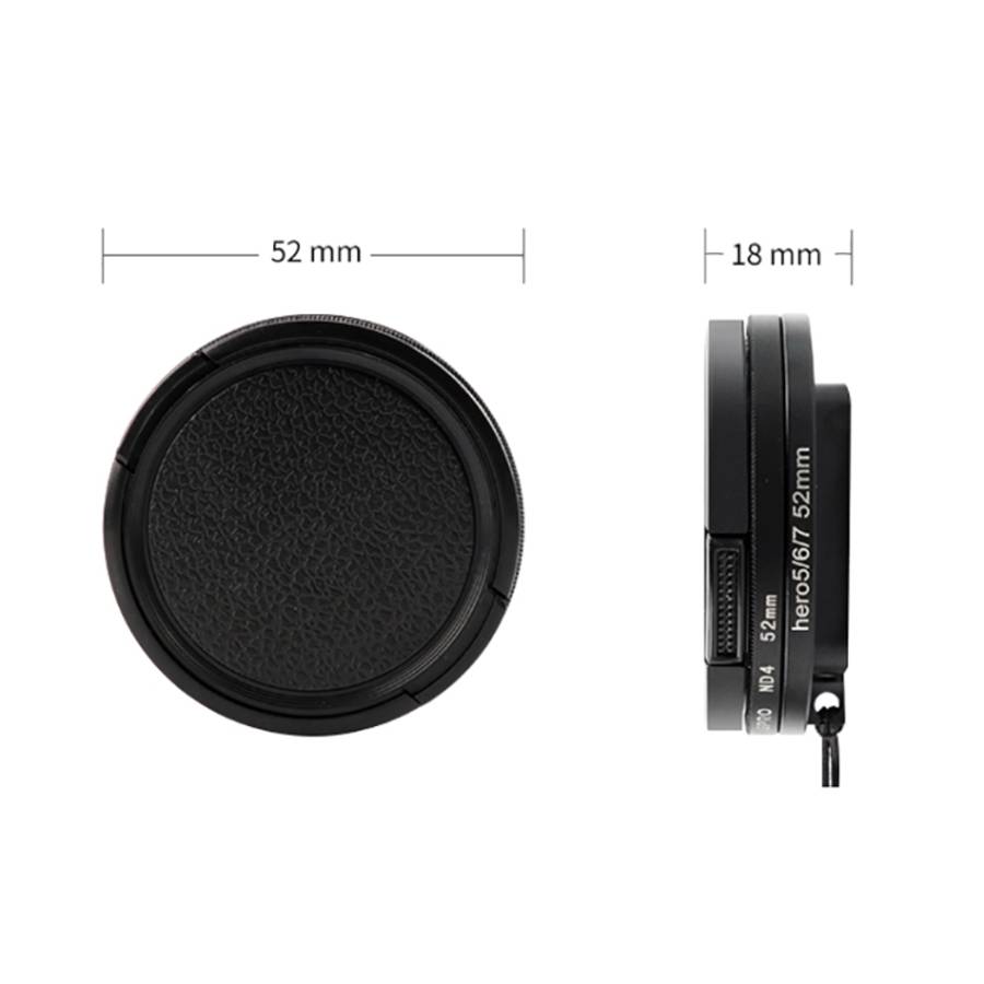 RUIGPRO for GoPro HERO 7/6 /5 Professional 52mm ND4 Lens Filter with Filter Adapter Ring &amp; Le...