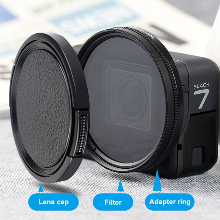 RUIGPRO for GoPro HERO 7/6 /5 Professional 52mm ND4 Lens Filter with Filter Adapter Ring &amp; Le...