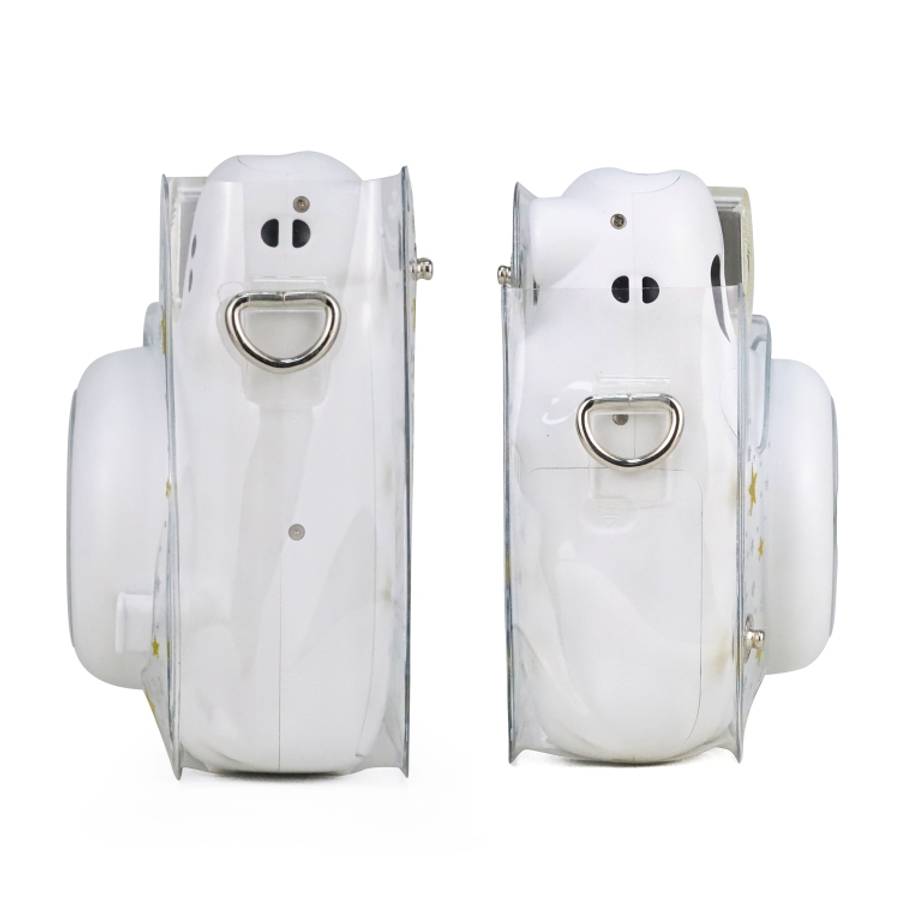 Stars Crystal PVC Hard Case Camera Bag with Shoulder Strap for FUJIFILM Instax Mini 11, Transparent