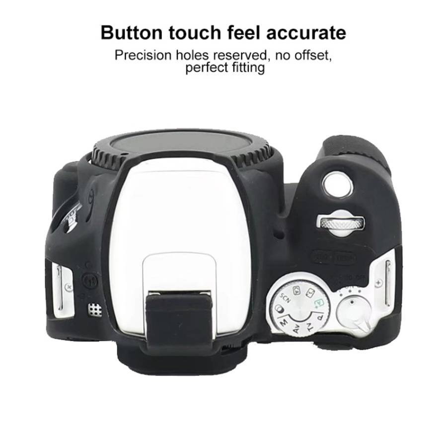 For Canon EOS 200D / EOS 200D Mark II Soft Silicone Protective Case, For Canon EOS 200D, For Cano...