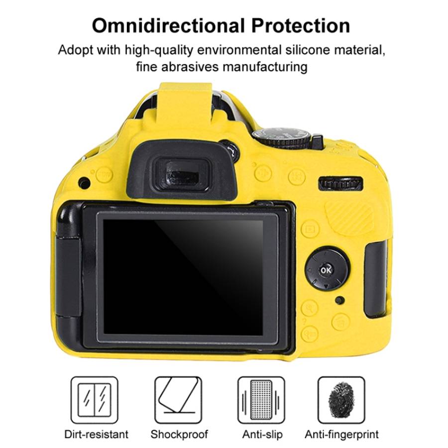 Soft Silicone Protective Case for Nikon D5200, For Nikon D5200