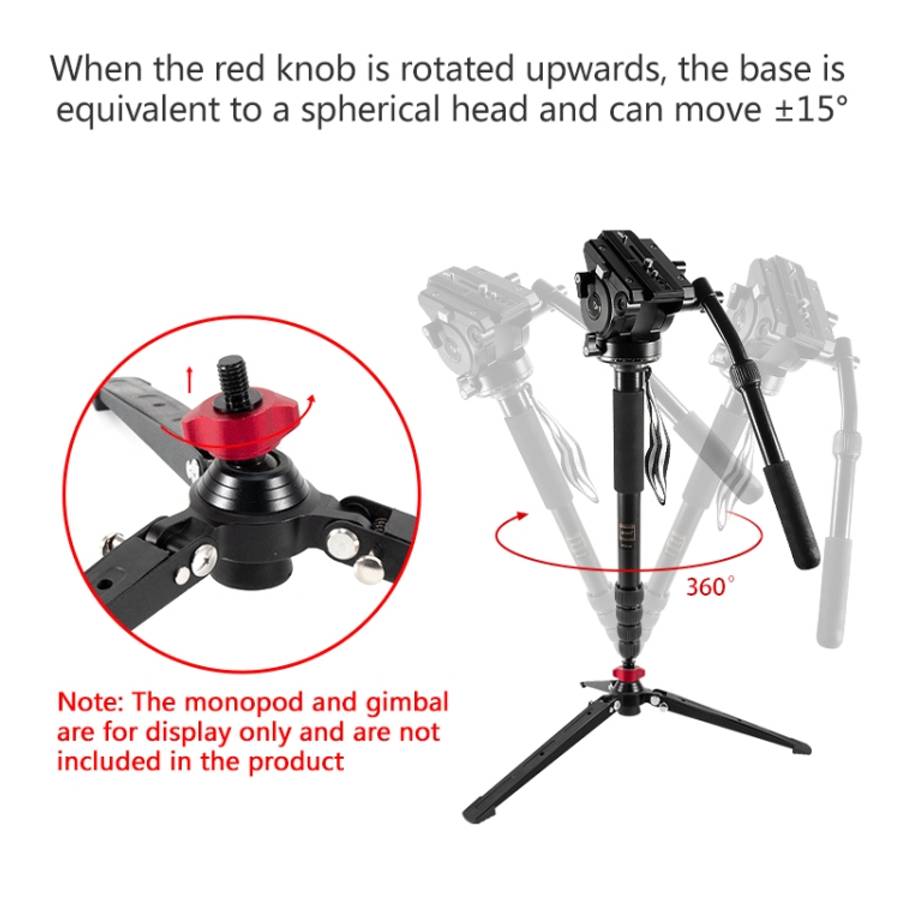 BEXIN ST-3 Three Feet Monopod Stand Base Mini Desktop Tripod
