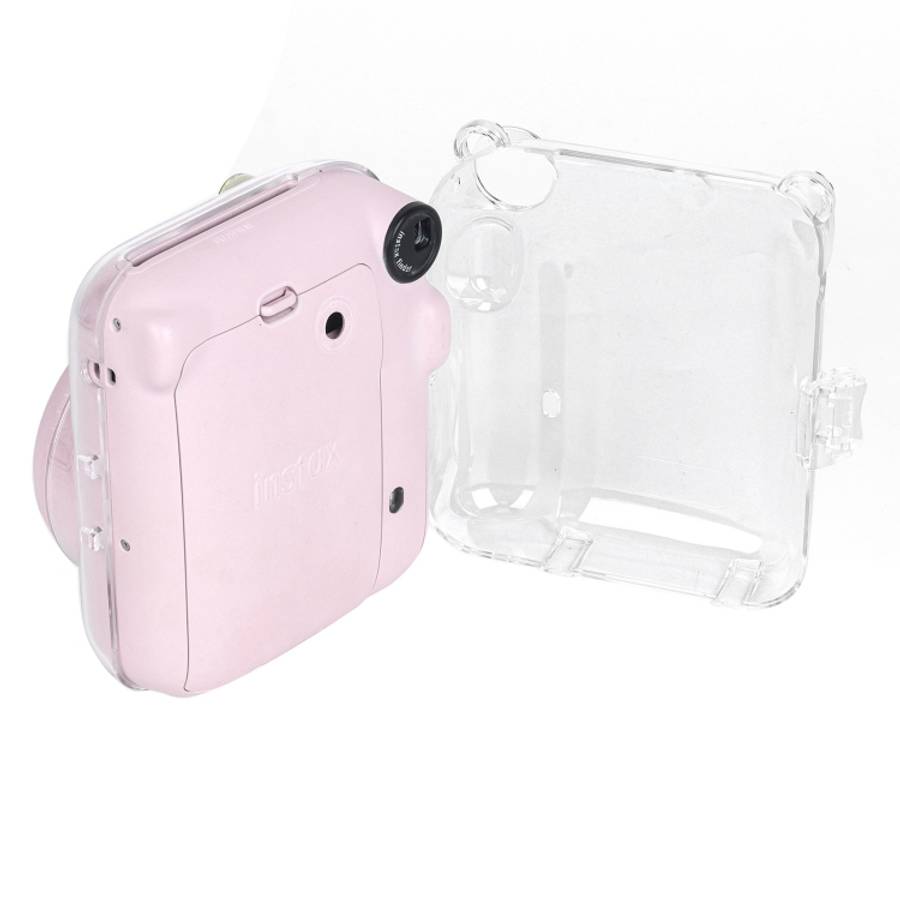 For FUJIFILM Instax mini 12 Crystal Hard Case Camera Bag with Shoulder Strap, For FUJIFILM Instax...