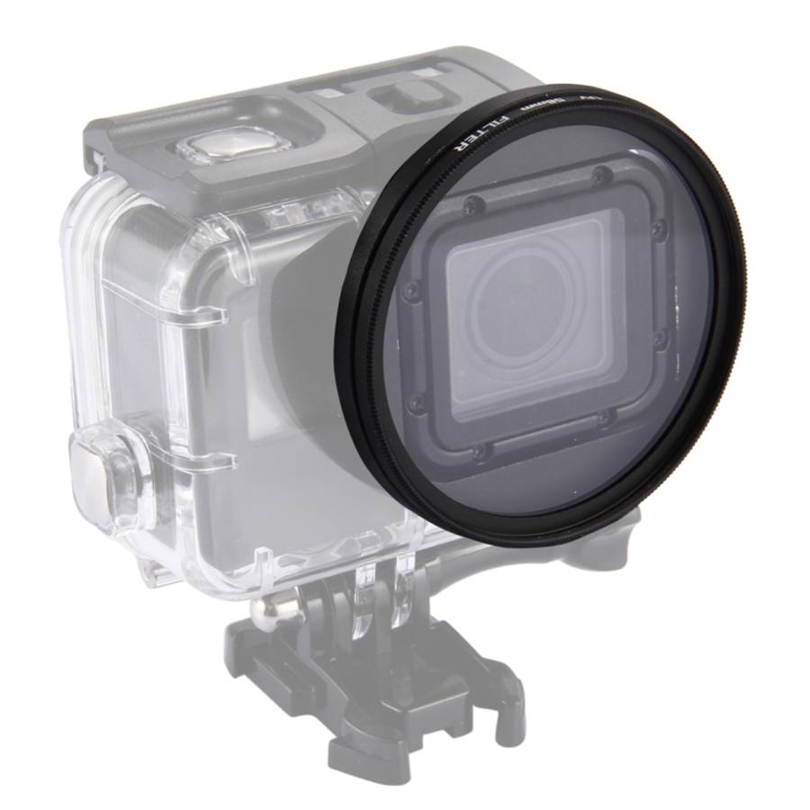 58mm 3 in 1 Round Circle UV Lens Filter with Cap for GoPro HERO7 Black/6 /5