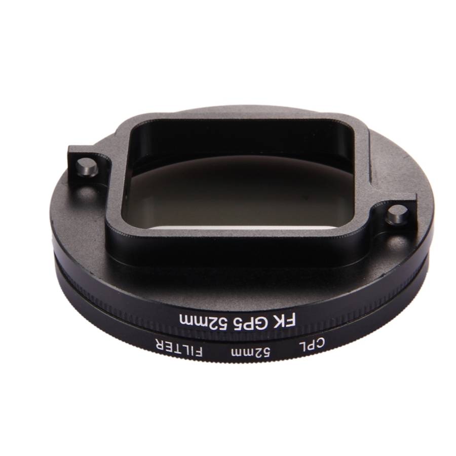 52mm 3 in 1 Round Circle CPL Lens Filter with Cap for GoPro HERO7 Black/6 /5