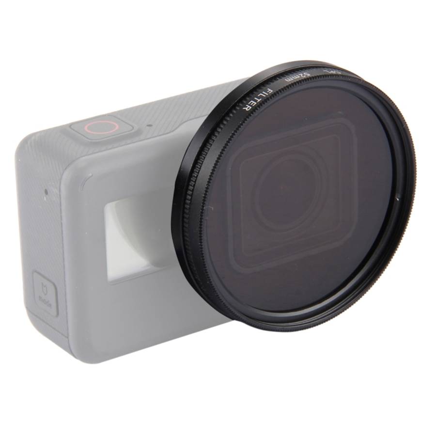 52mm 3 in 1 Round Circle CPL Lens Filter with Cap for GoPro HERO7 Black/6 /5