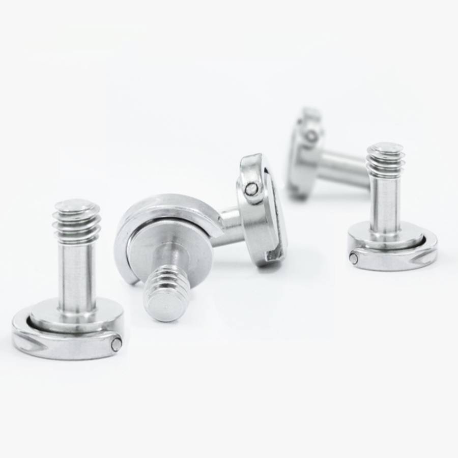 BEXIN LS095 2 PCS D Ring Screws Camera Plate Mount 1/4 inch Quick Release Screws