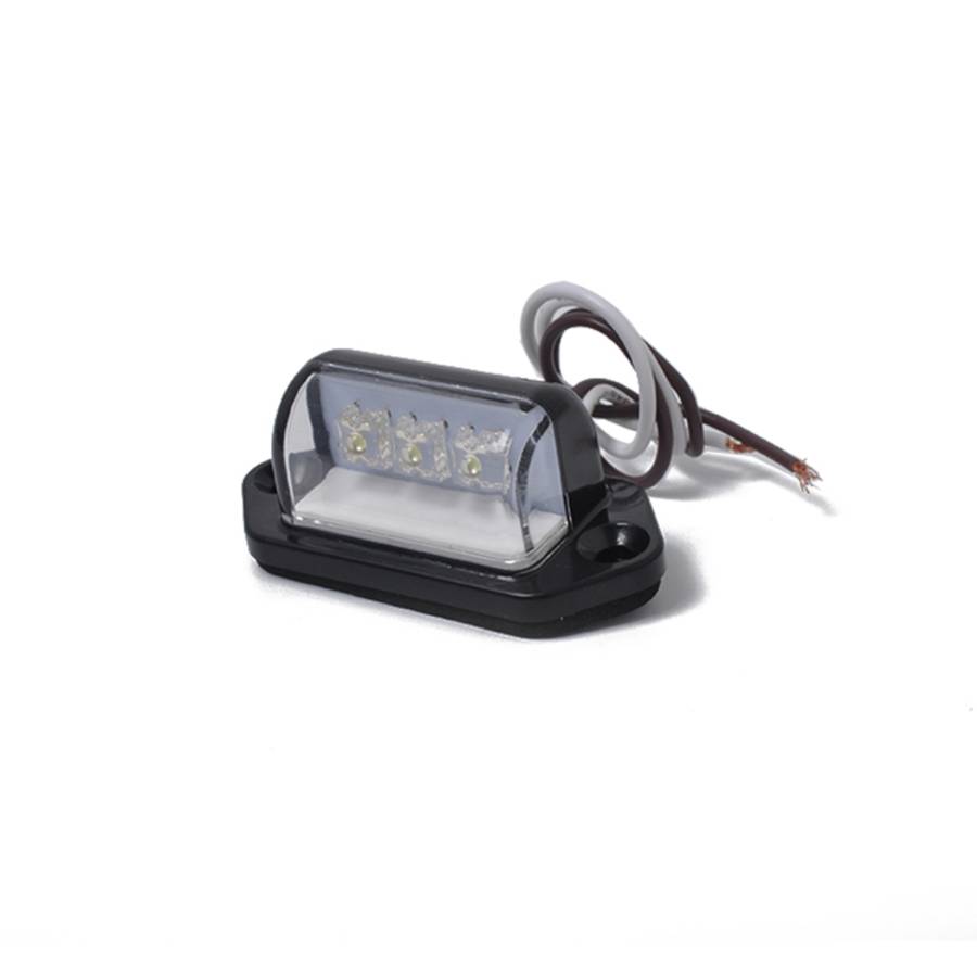 A5662  Truck Trailer Lorry 12V 3LEDs Number Licence Plate Light Rear Tail Lamp