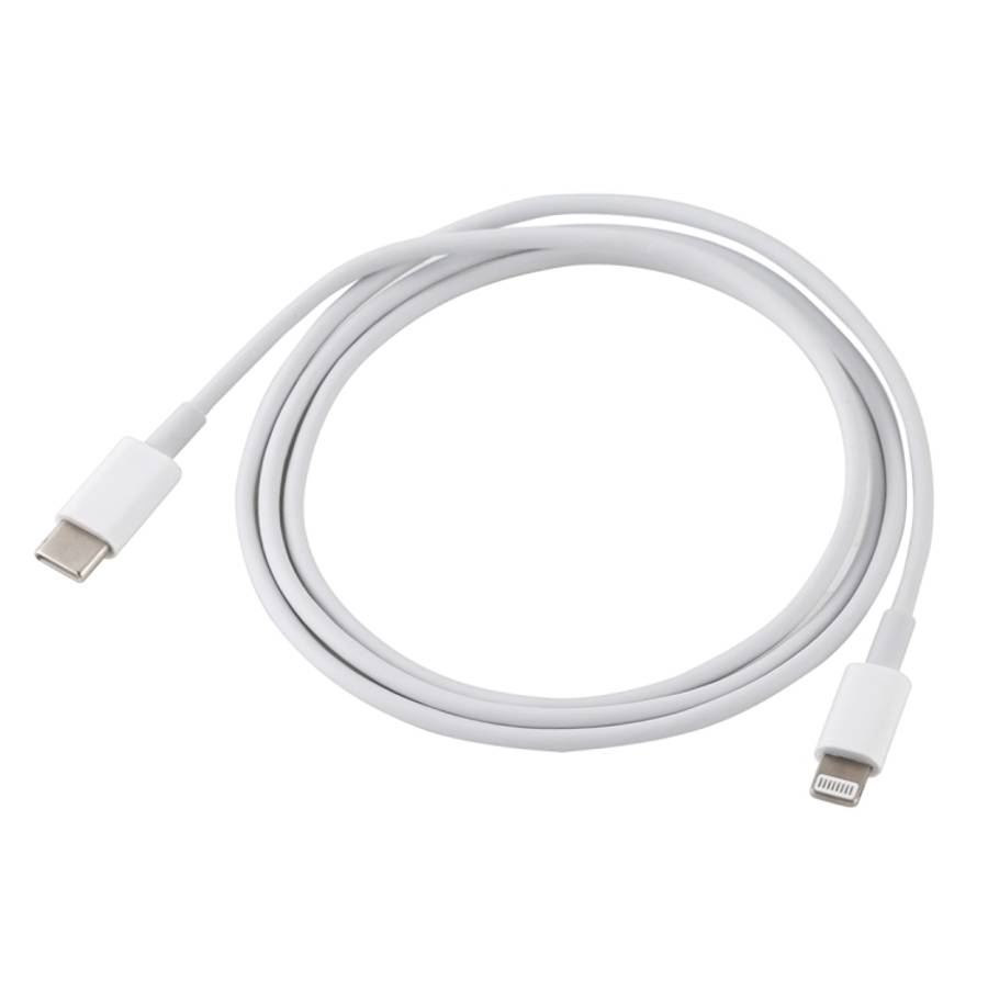 12W 5V/2A USB-C / Type-C to 8 Pin PD Fast Charging Cable for iPhone, iPad, Cable Length: 1m