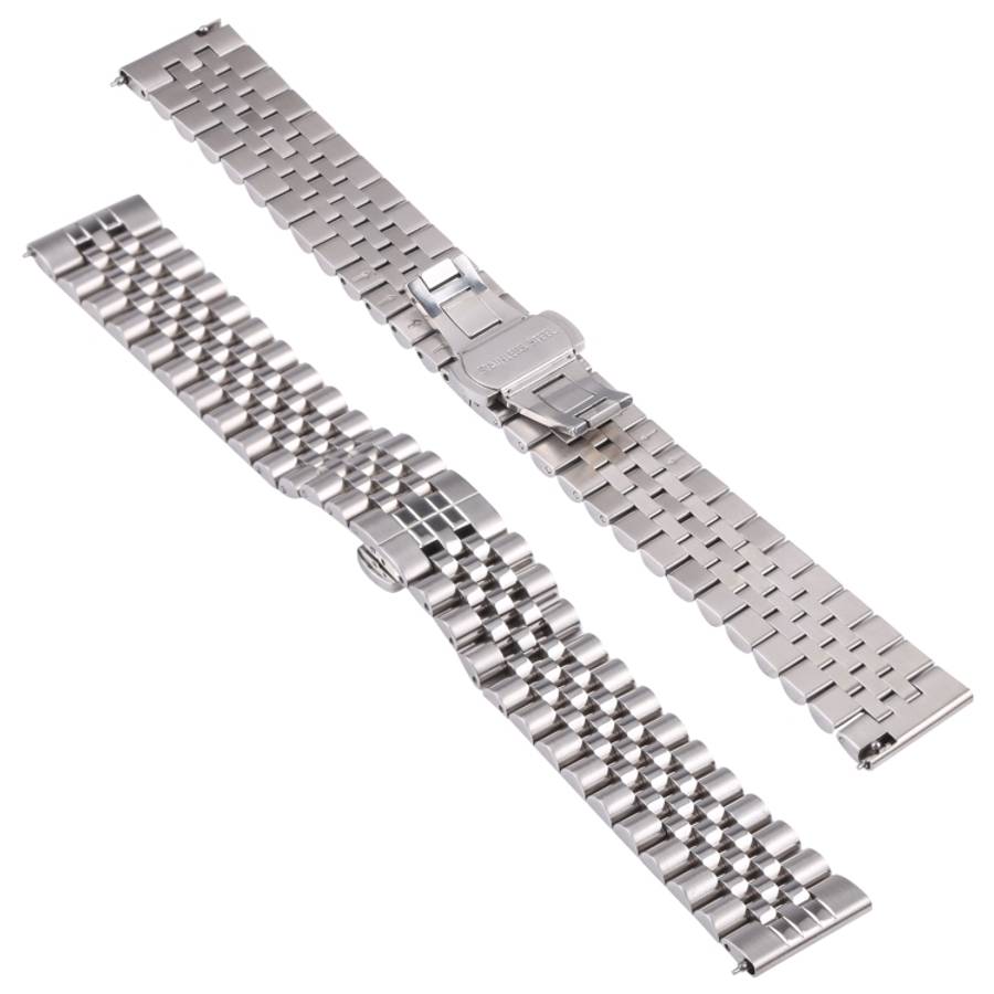 Five-bead Stainless Steel Replacement Strap Watchband, 20mm, 22mm