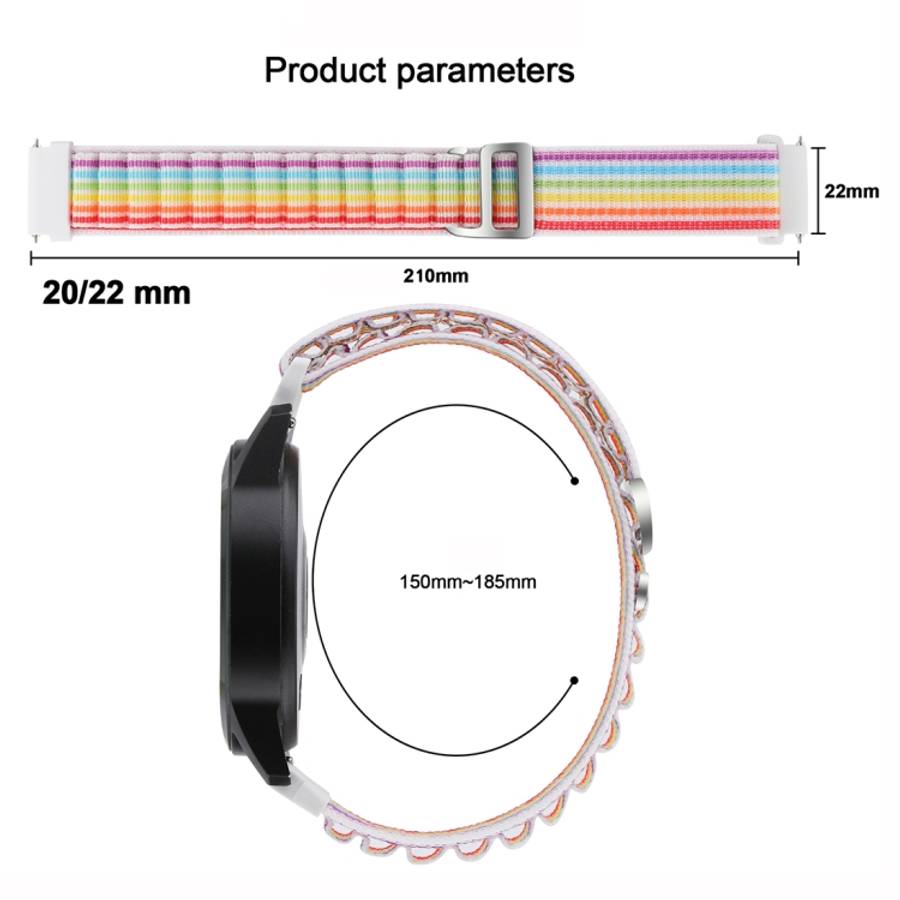 Universal Nylon Loop Watch Band, 20mm, 22mm