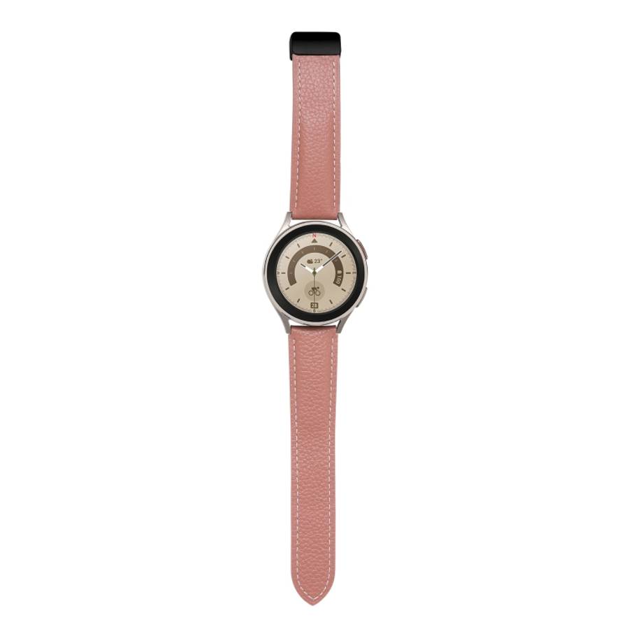 Folding Buckle Genuine Leather Watch Band, 20mm, 22mm