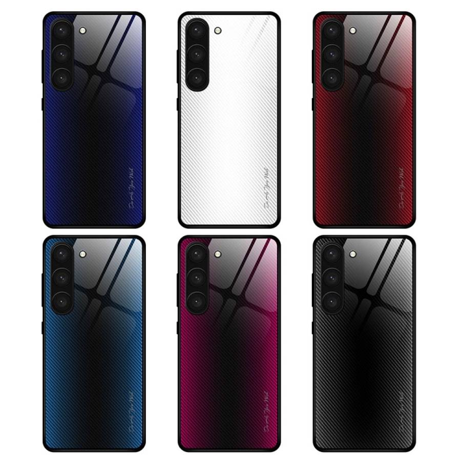 For Samsung Galaxy S23 5G Texture Gradient Glass TPU Phone Case, For Samsung Galaxy S23 5G