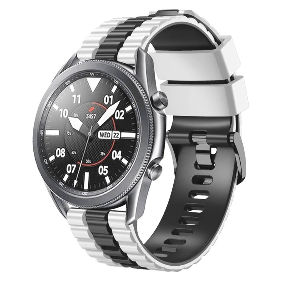 22mm Universal Ocean Style Silicone Two Color Watch Band