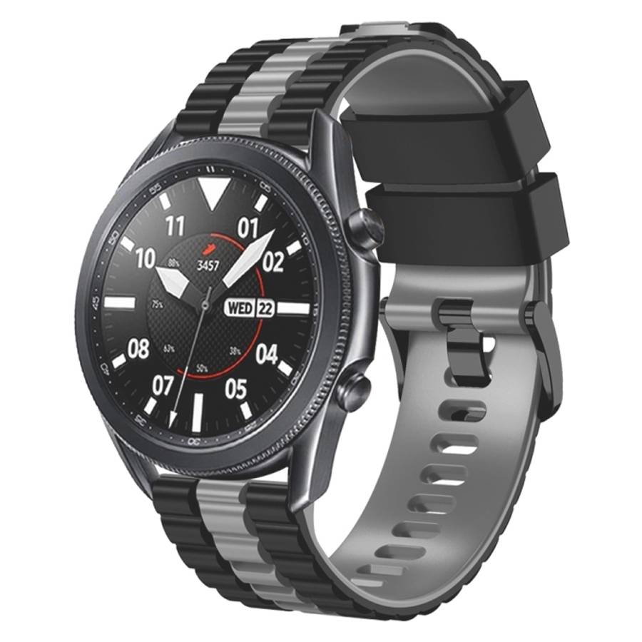 22mm Universal Ocean Style Silicone Two Color Watch Band