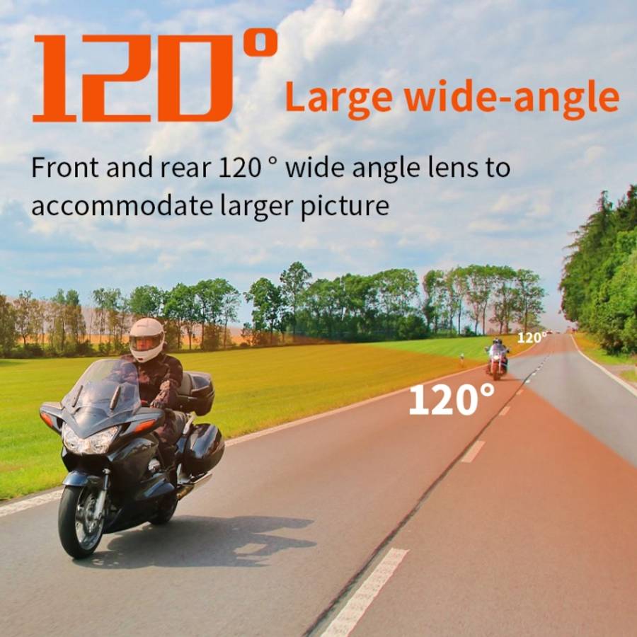 SE65 Dual 1080P Waterproof HD Motorcycle DVR, Support WiFi / GPS / Cycling Video