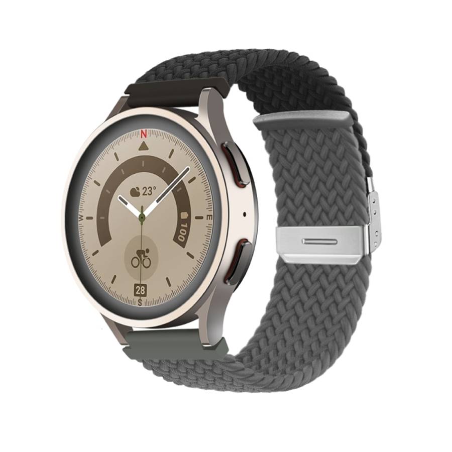 Buckle Braided Nylon Watch Band, 20mm, 22mm