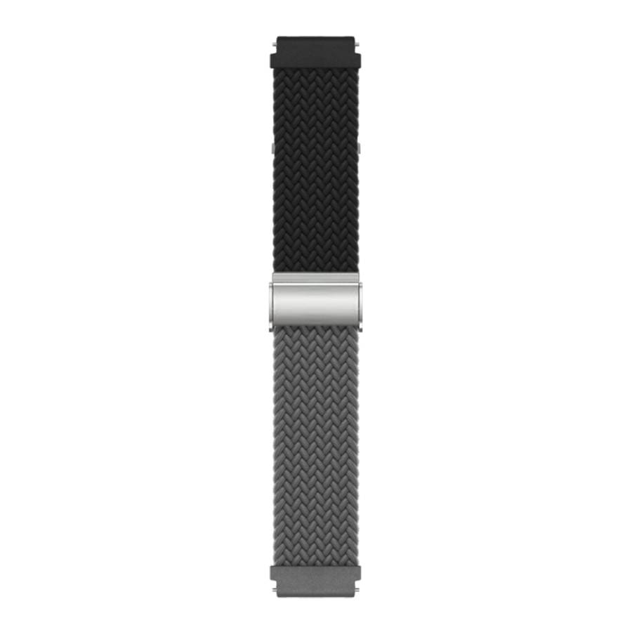 Buckle Braided Nylon Watch Band, 20mm, 22mm
