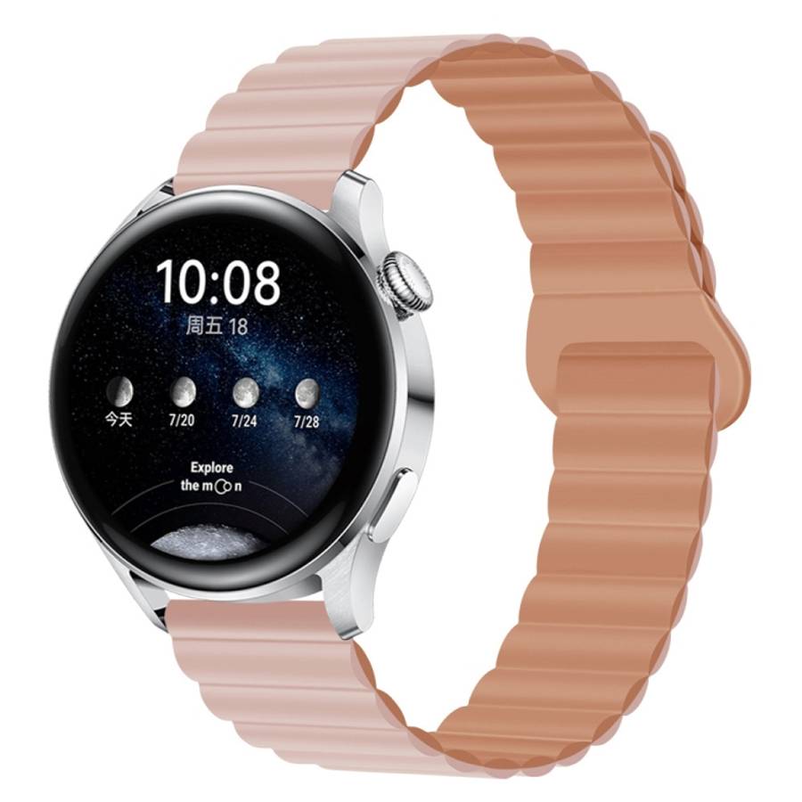 Two Color Magnetic Silicone Watch Band, 20mm