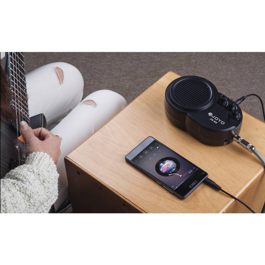 JOYO JA-02 3W Guitar Amplifier Mini Electric Guitar Amp Amplifier Speaker with Volume Tone Distor...