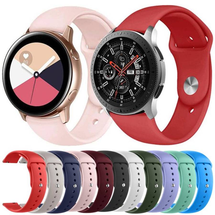 xDfind Pure Color Silicone Watch Band, 20mm, 22mm