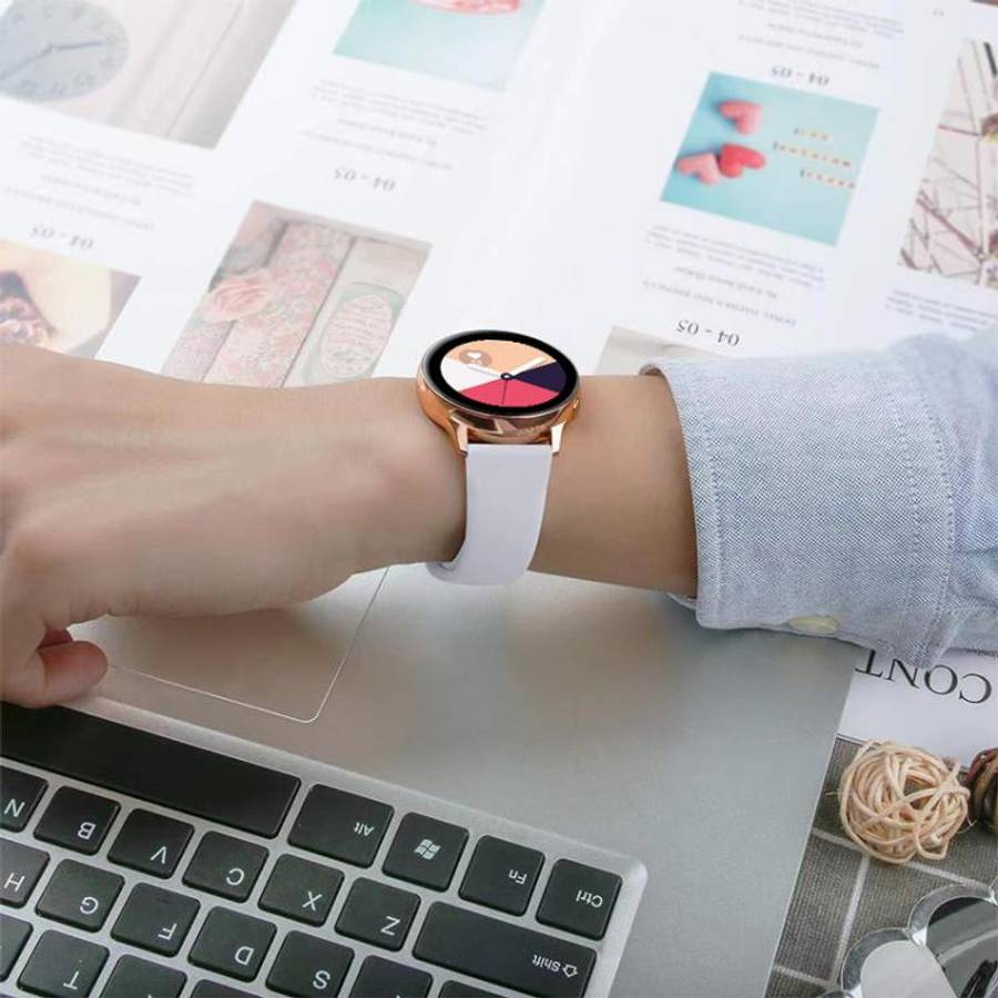 xDfind Pure Color Silicone Watch Band, 20mm, 22mm
