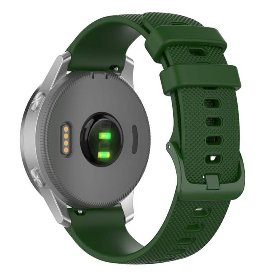 xDfind Small Plaid Solid Color Silicone Watch Band, 18mm For Garmin Venu 2S / Move 3S / Active S,...