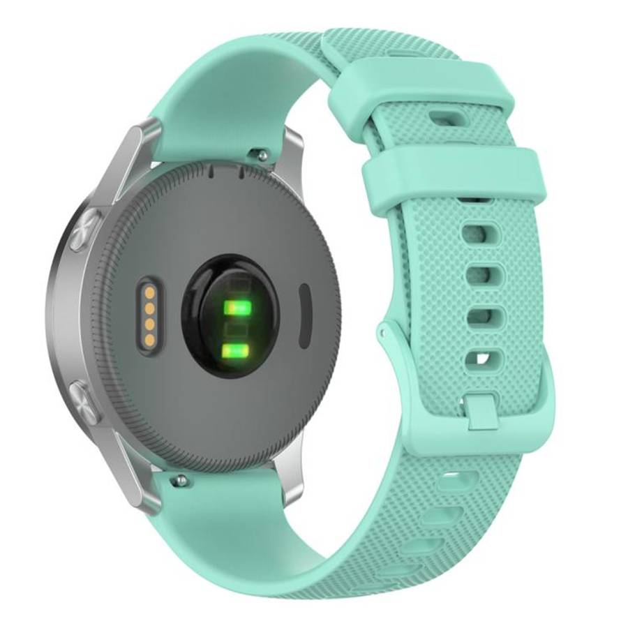 xDfind Small Plaid Solid Color Silicone Watch Band, 18mm For Garmin Venu 2S / Move 3S / Active S,...