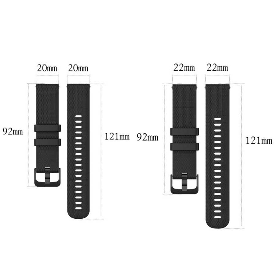 xDfind Small Plaid Solid Color Silicone Watch Band, 18mm For Garmin Venu 2S / Move 3S / Active S,...