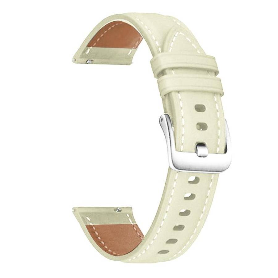xDfind Flat Head Black Shark Fine Grain Leather Watch Band, 20mm, 22mm