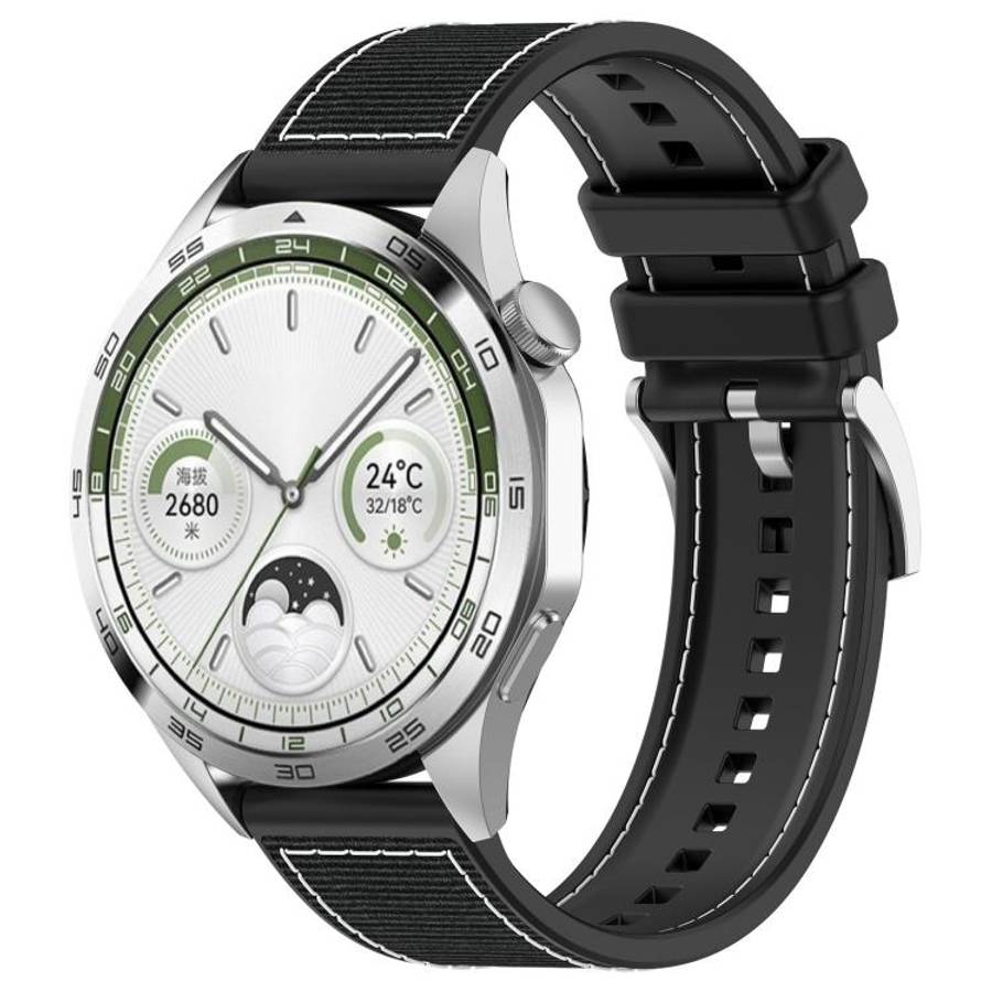 xDfind Hybrid Nylon Braid Silicone Watch Band, 20mm, 22mm
