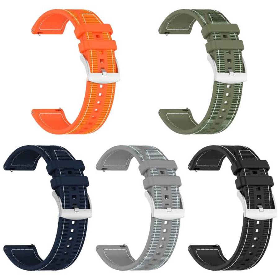 xDfind Hybrid Nylon Braid Silicone Watch Band, 20mm, 22mm