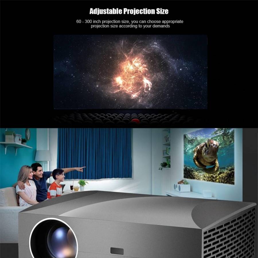 VIVIBRIGHT F30UP 1920x1080 4200 Lumens Portable Home Theater Wireless Smart Projector, Android Ve...
