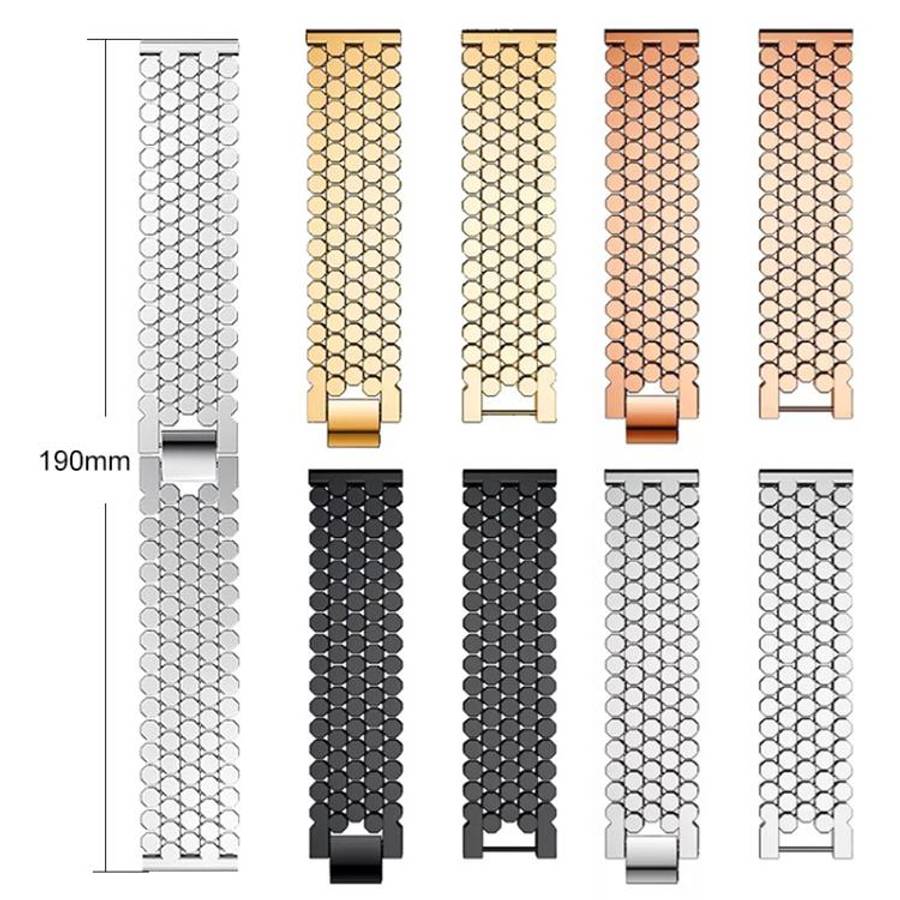 xDfind Fish Scale Texture Metal Watch Band, 22mm, 20mm, 18mm