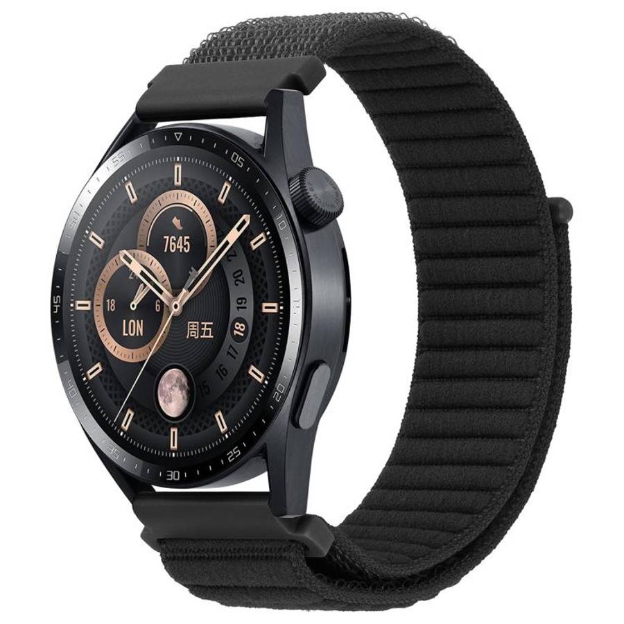 xDfind Wave Texture Nylon Hook and Loop Fastener Watch Band, 20mm, 22mm