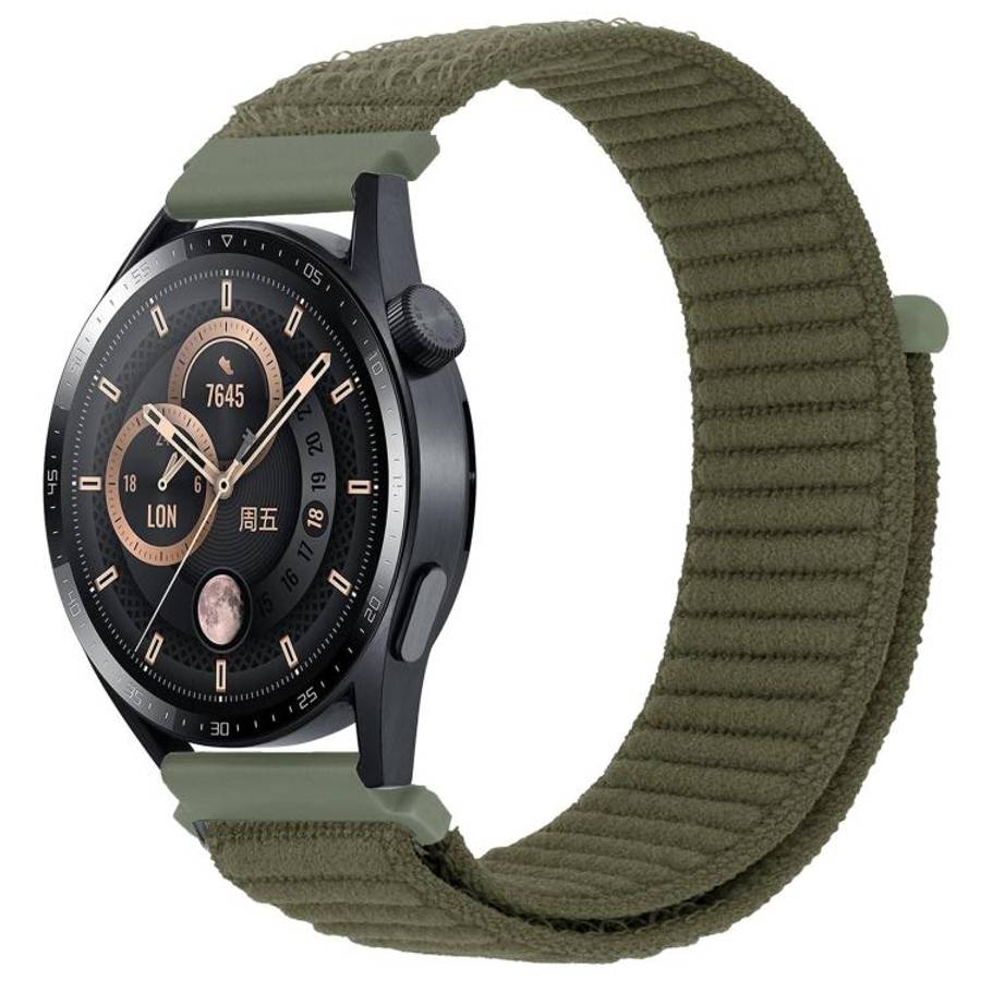 xDfind Wave Texture Nylon Hook and Loop Fastener Watch Band, 20mm, 22mm