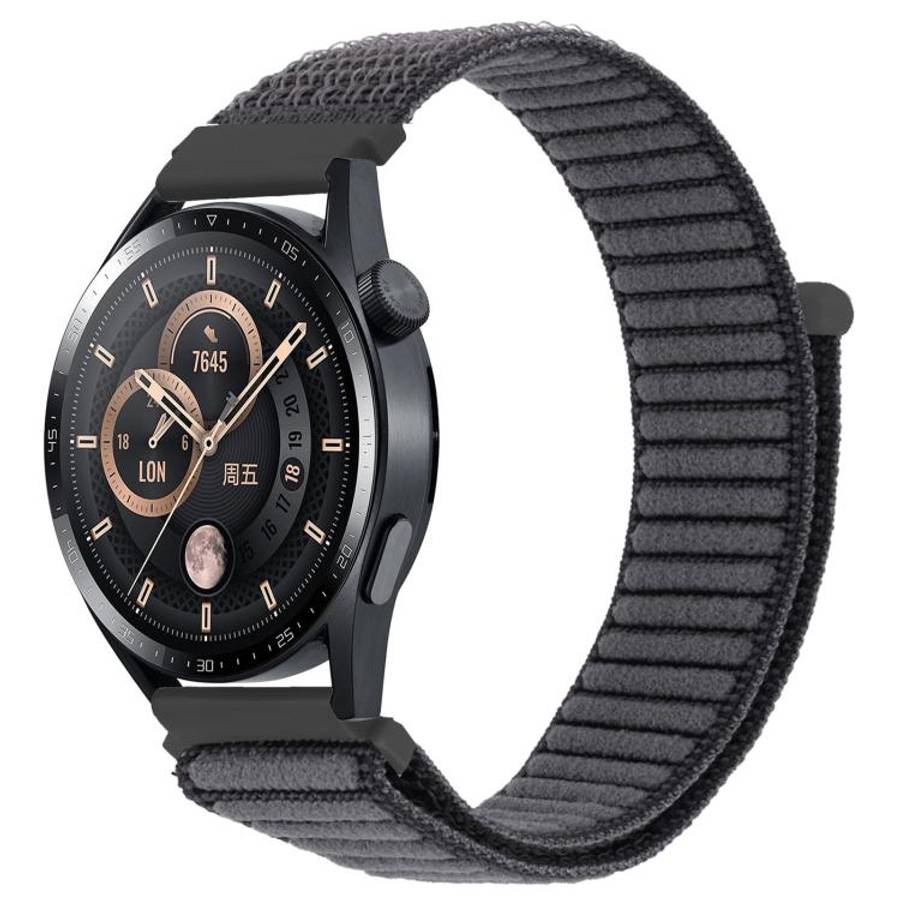 xDfind Wave Texture Nylon Hook and Loop Fastener Watch Band, 20mm, 22mm