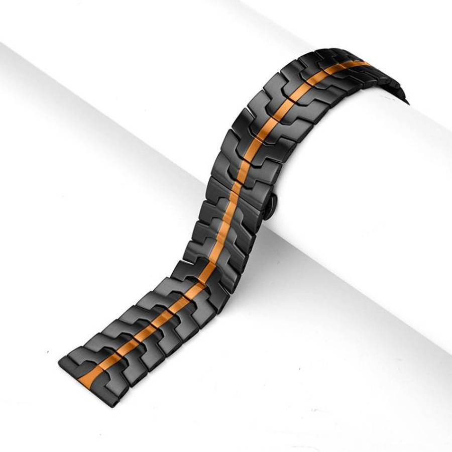 xDfind Butterfly Buckle Stainless Steel Watch Band, 22mm