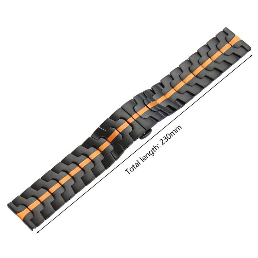 xDfind Butterfly Buckle Stainless Steel Watch Band, 22mm