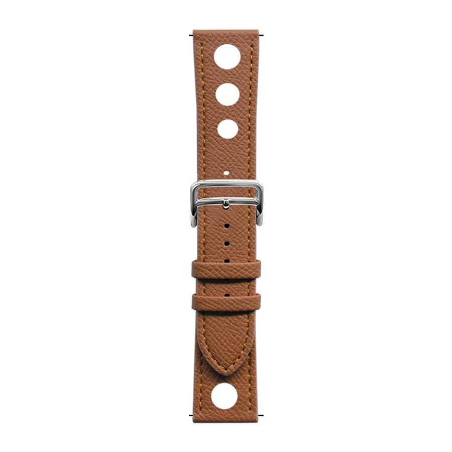 xDfind Flat-head Hole Palm Texture Vegan Leather Watch Band, 20mm, 22mm