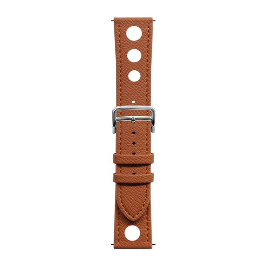 xDfind Flat-head Hole Palm Texture Vegan Leather Watch Band, 20mm, 22mm