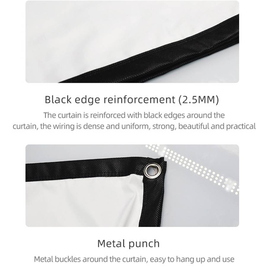 Simple Folding High Density Polyester Projector Film Curtain, 60 inch (4:3) Projection Area: 120x...
