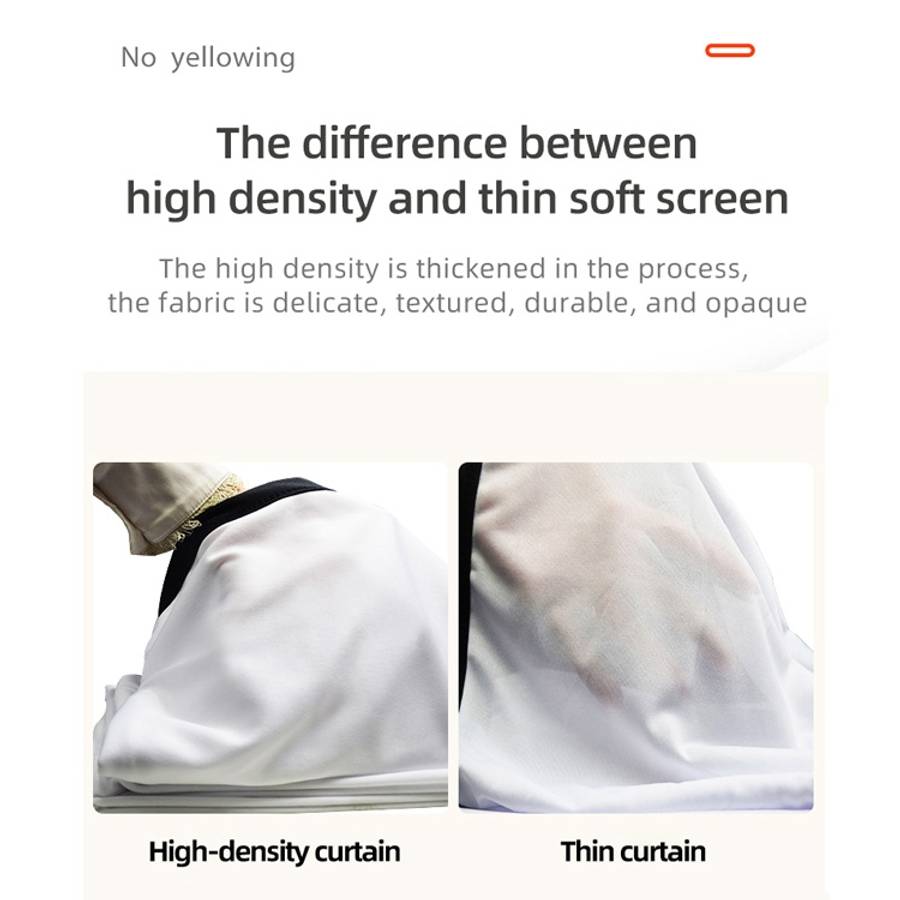 Simple Folding High Density Polyester Projector Film Curtain, 60 inch (4:3) Projection Area: 120x...