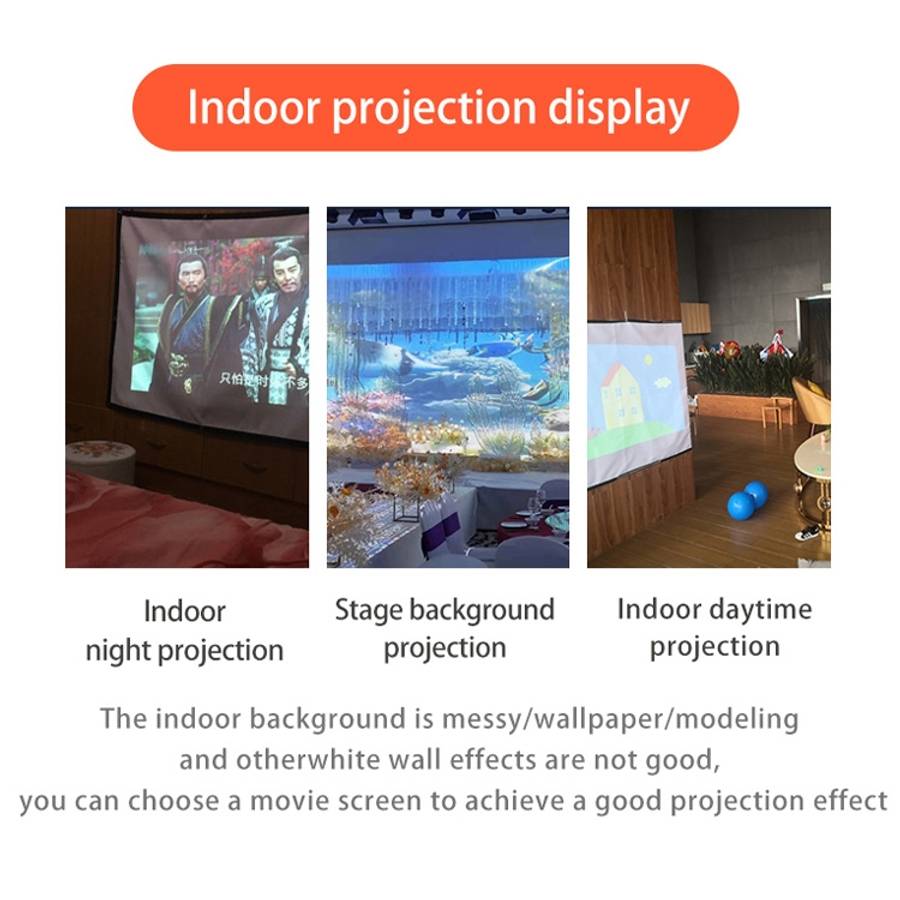 Simple Folding High Density Polyester Projector Film Curtain, Size:60 inch (16:9) Projection Area...