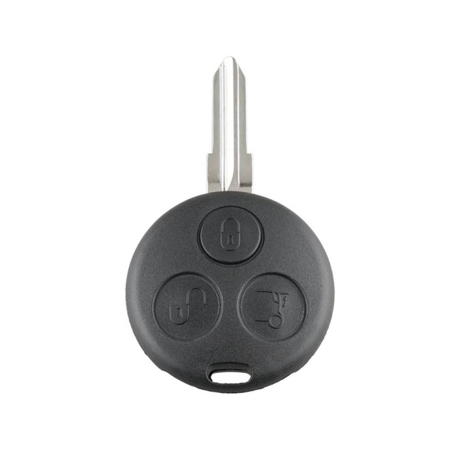 Straight Car Key Tip Embryo 433.92 Frequency for Mercedes-Benz Smart 3-button