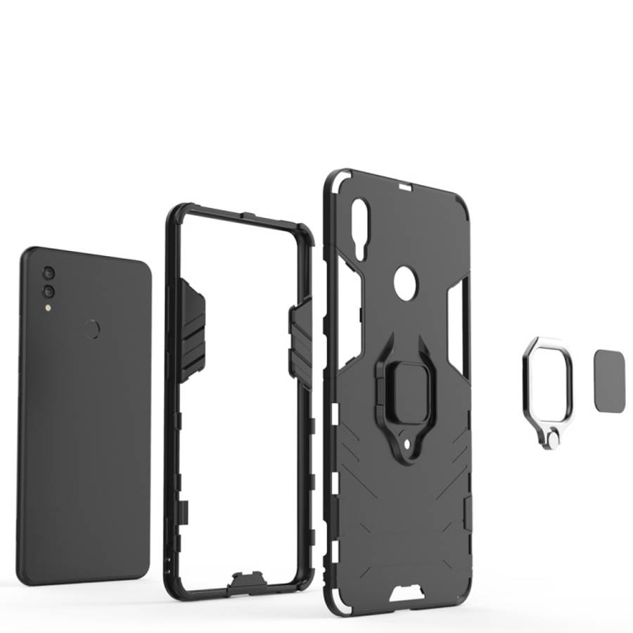 PC + TPU Shockproof Protective Case for Huawei Honor Note 10, with Magnetic Ring Holder, For Huaw...