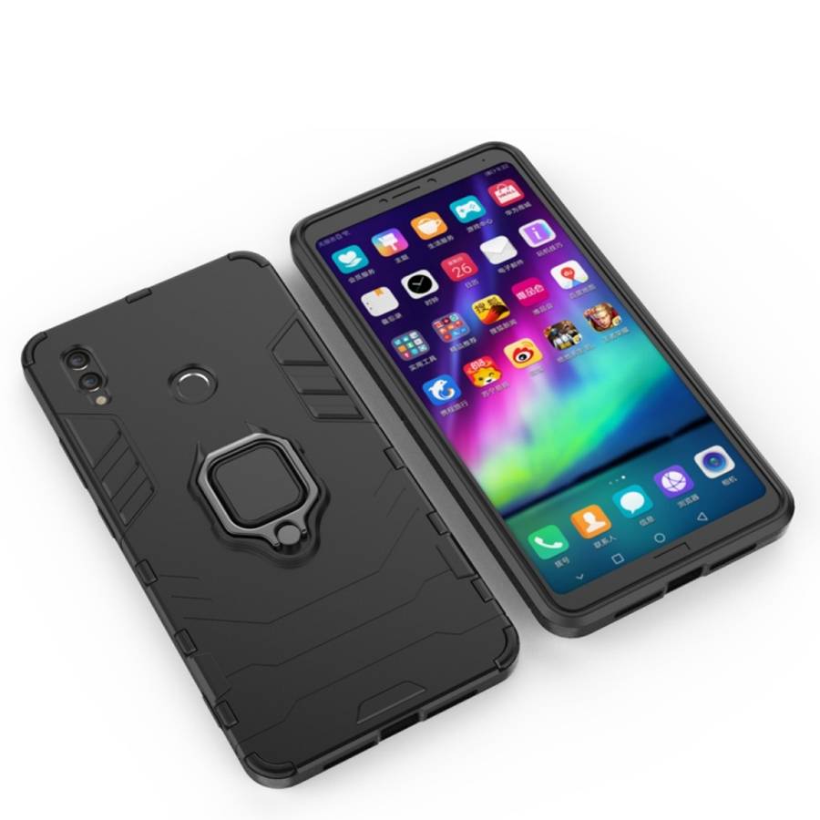 PC + TPU Shockproof Protective Case for Huawei Honor Note 10, with Magnetic Ring Holder, For Huaw...