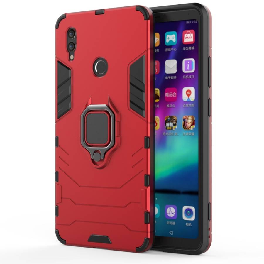 PC + TPU Shockproof Protective Case for Huawei Honor Note 10, with Magnetic Ring Holder, For Huaw...