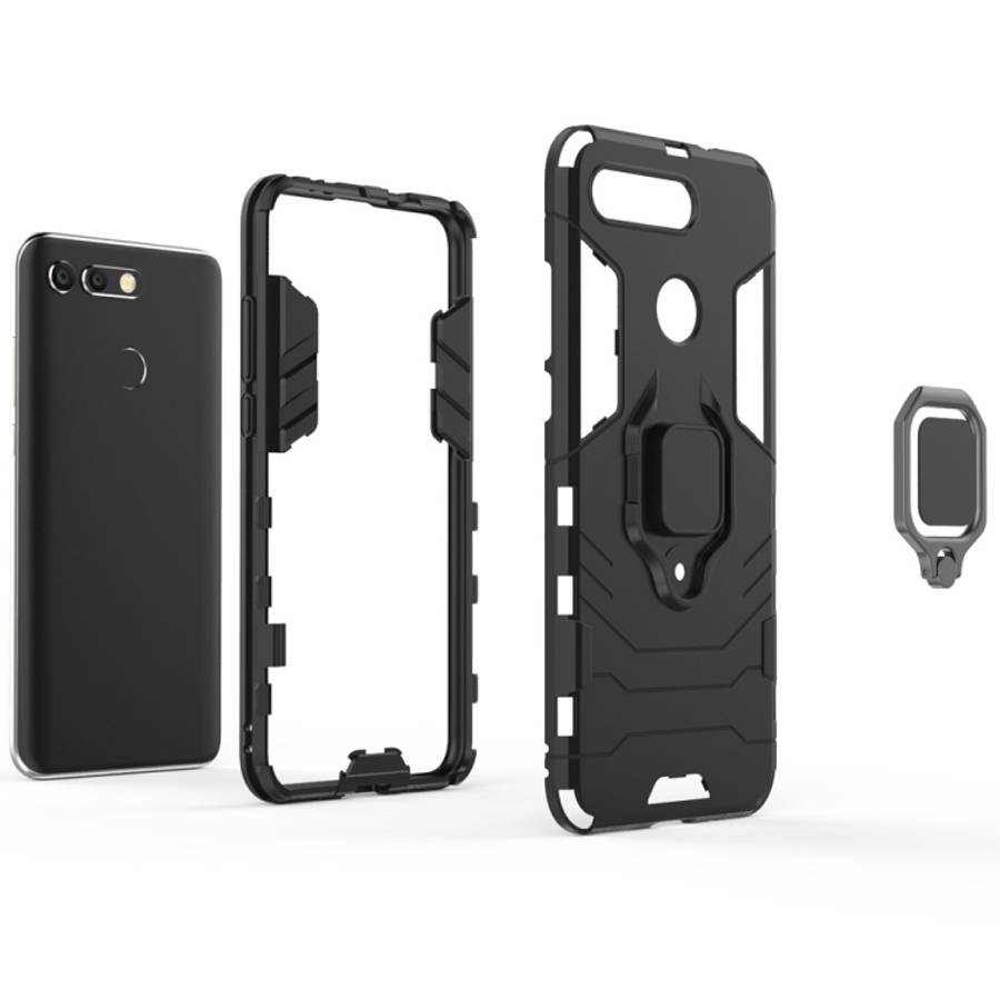 PC + TPU Shockproof Protective Case for Huawei Honor View 20, with Magnetic Ring Holder, For Huaw...