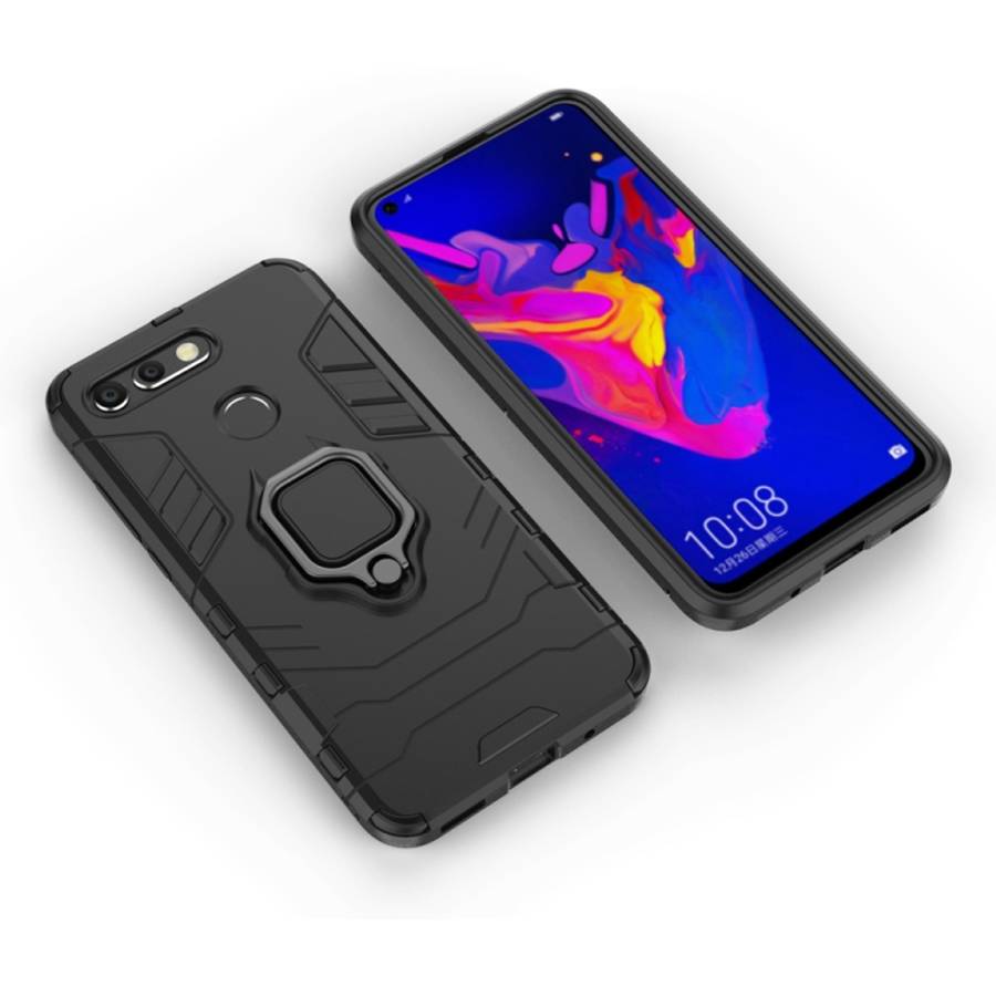 PC + TPU Shockproof Protective Case for Huawei Honor View 20, with Magnetic Ring Holder, For Huaw...